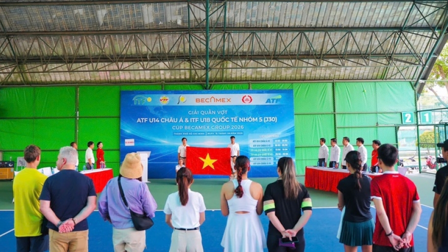 ITF U18-J30 Becamex Cup attracts 100 local, foreign players